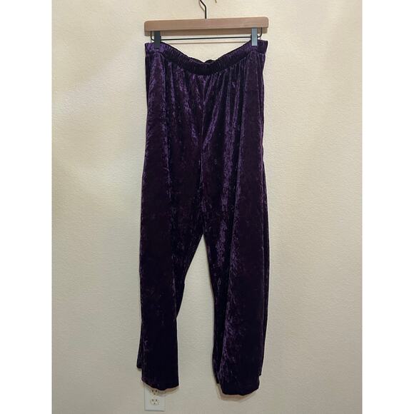 NEW Vintage 1970s JCPenney More Jazz Pajama Set Purple Velour Size 18W DEADSTOCK - Picture 10 of 15
